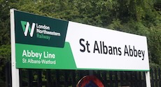 Abbey line logo sign