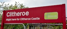 Clitheroe line logo sign