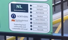 Northumberland line logo sign