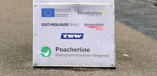 Poacher line logo sign