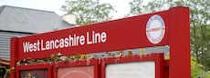 West Lancashire line logo sign