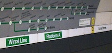 Wirral line logo sign