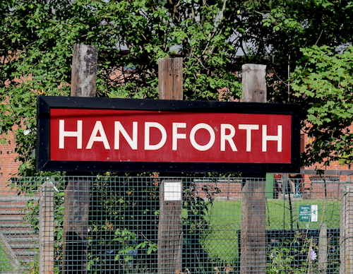 Handforth British Railways sign