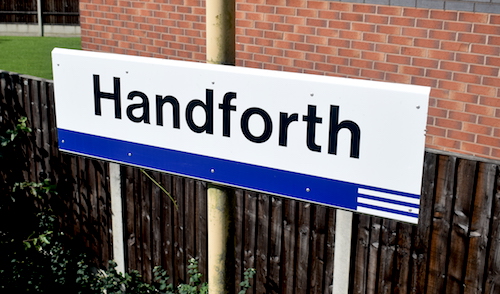 Handforth Regional Railways sign