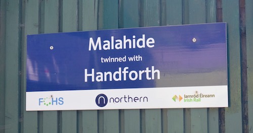 Malahide station sign