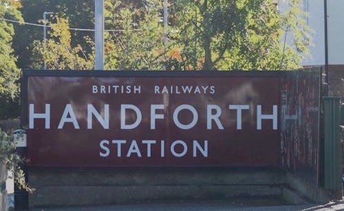 Handforth British Railways sign