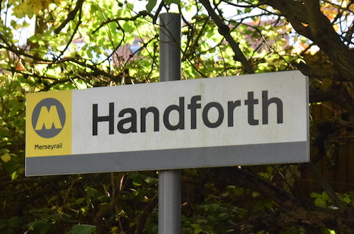 Handforth Merseyrail sign