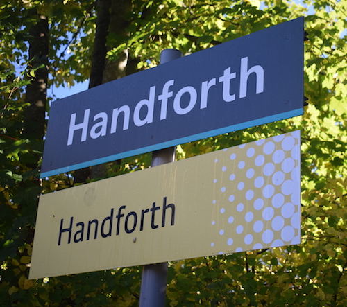 Handforth Metrolink signs
