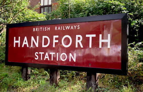 Handforth British Railways sign