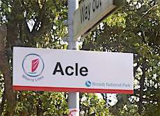 Acle station sign