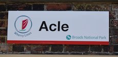 Acle station sign