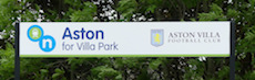 Aston station sign