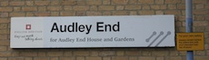 Audley End station sign