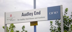 Audley End station sign