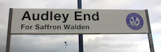 Audley End station sign