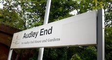 Audley End station sign