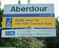Aberdour station sign