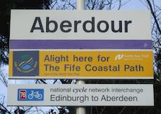 Aberdour station sign