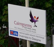 Aviemore station sign