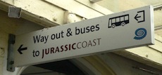 Axminster station sign