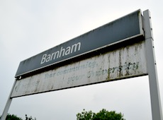 Barnham station sign