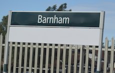 Barnham station sign