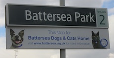 Battersea Park station sign