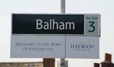 Balham station sign