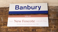 Banbury station sign