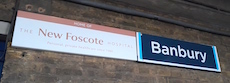 Banbury station sign