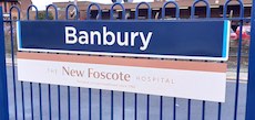 Banbury station sign