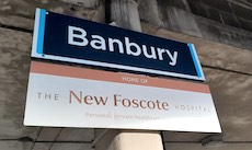 Banbury station sign