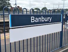 Banbury station sign