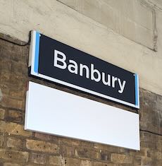 Banbury station sign