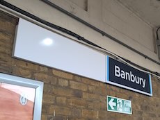 Banbury station sign