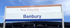 Banbury station sign