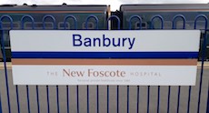 Banbury station sign