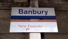 Banbury station sign