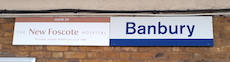 Banbury station sign