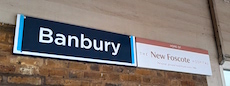 Banbury station sign