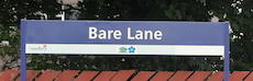 Bare Lane station sign