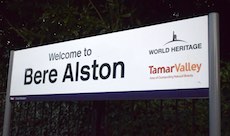 Bere Alston station sign