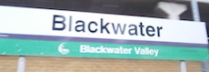 Blackwater station sign