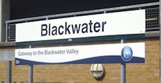 Blackwater station sign