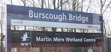 Burscough Bridge station sign