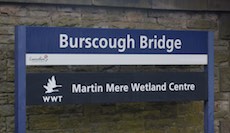 Burscough Bridge station sign