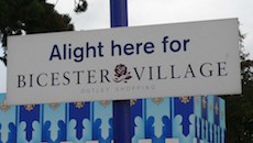 Bicester North station sign