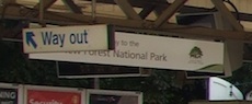 Brockenhurst station sign