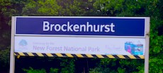 Brockenhurst station sign