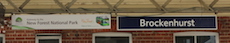 Brockenhurst station sign